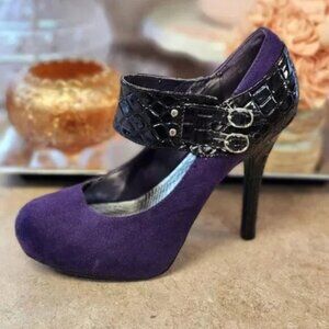 Dollhouse Suede Heels